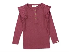 Lil Atelier dry rose top hulmønster